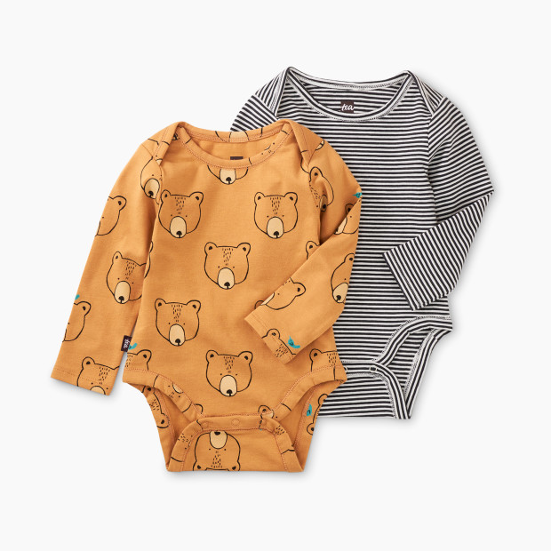 Tea Collection Baby Bodysuit Two-Pack - Oso Y Ave, Nb.