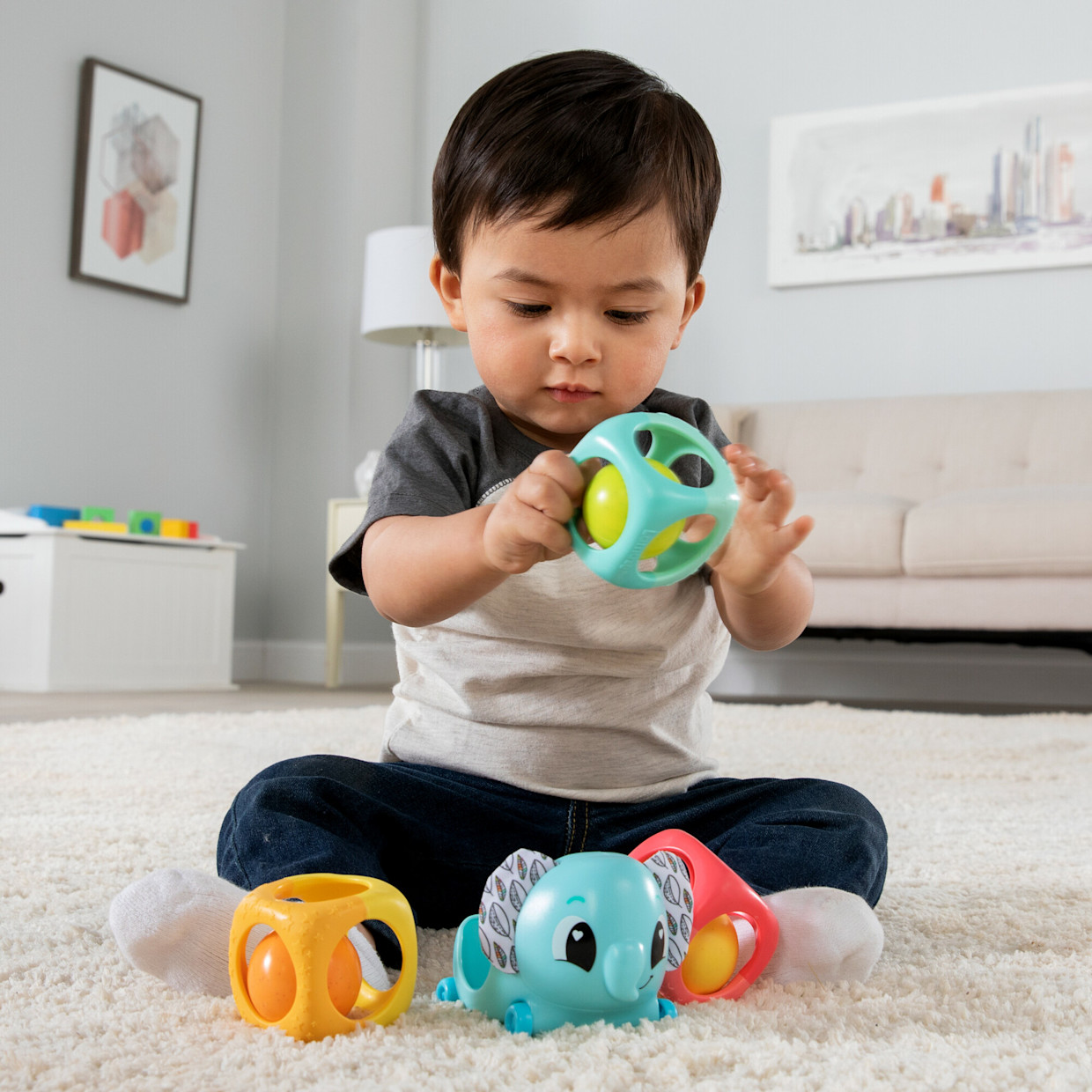 Lamaze top rattle set