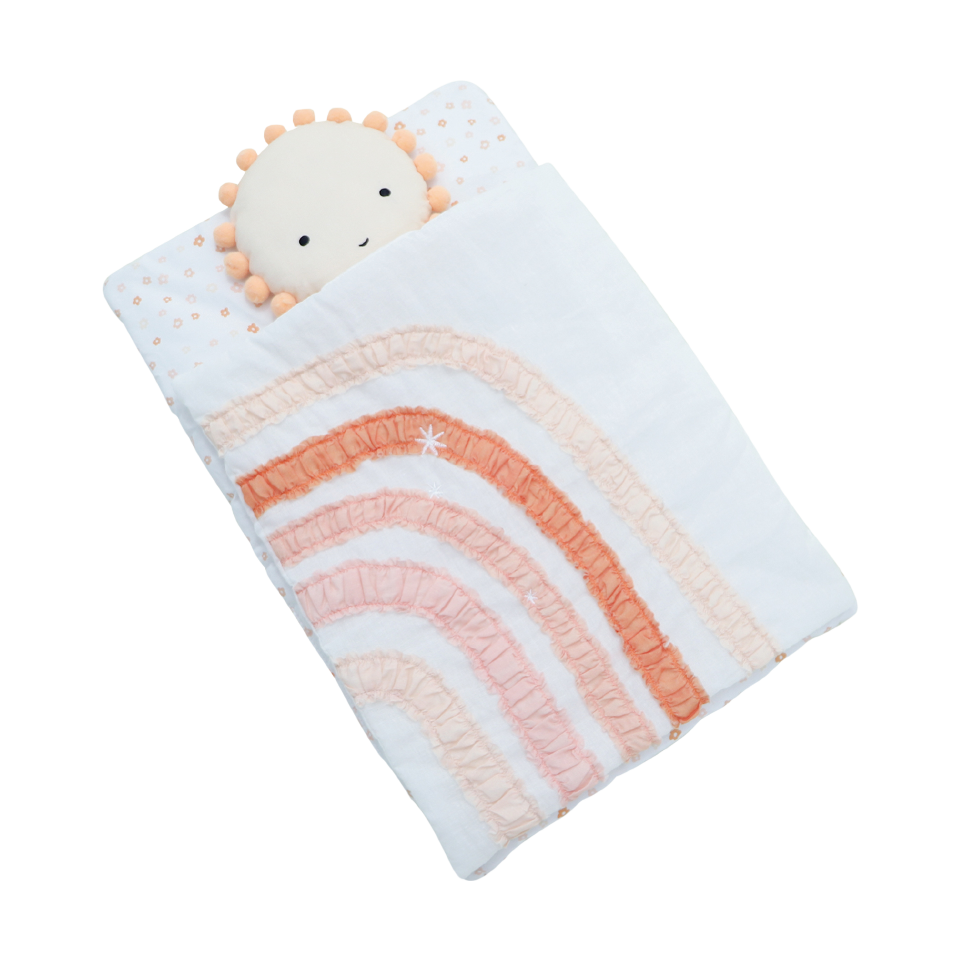 Wonder & Wise Bundle Baby Doll Bedding - Sunshine & Rainbows.