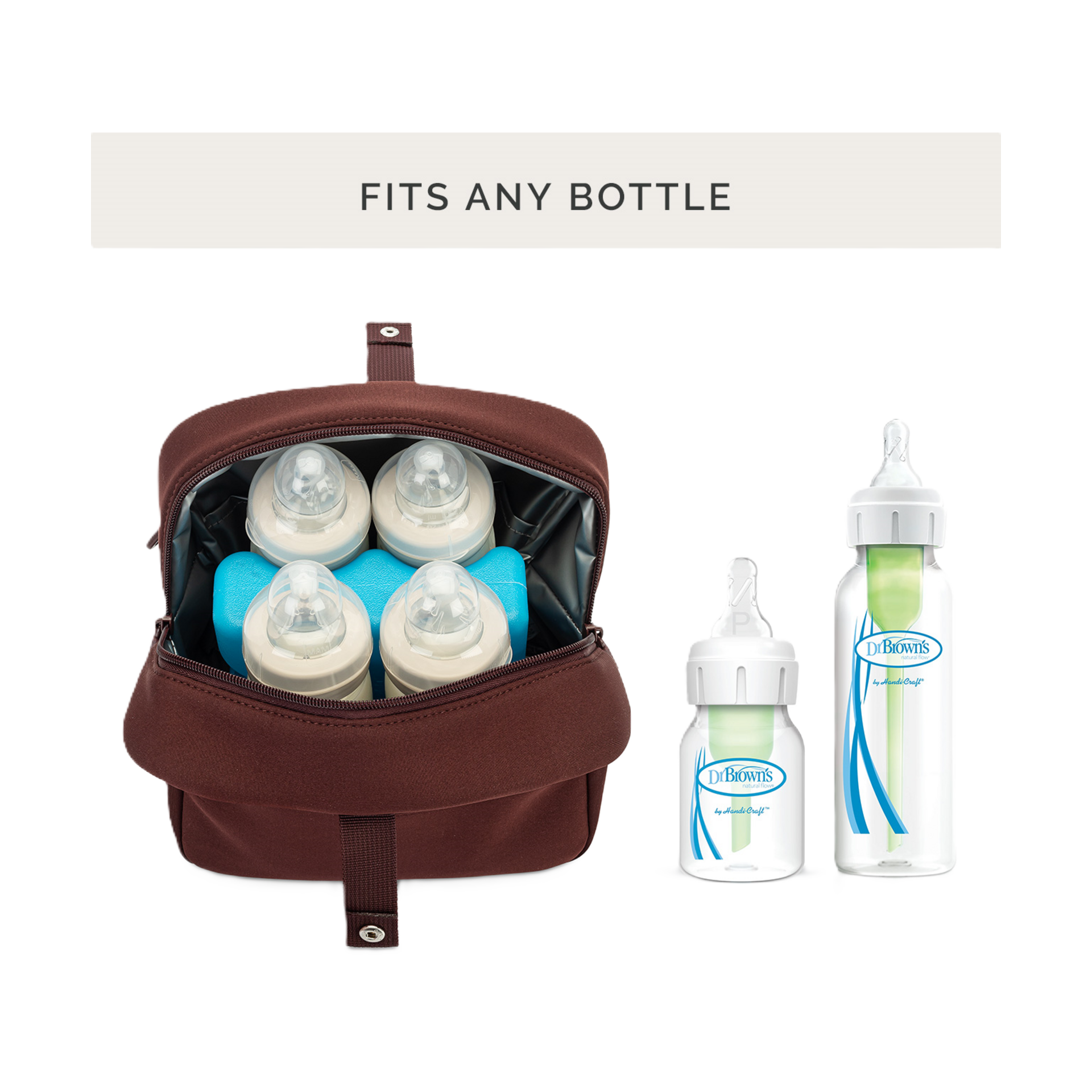 Parker Baby Co. Drift Neoprene Bottle Cooler - Raisin.