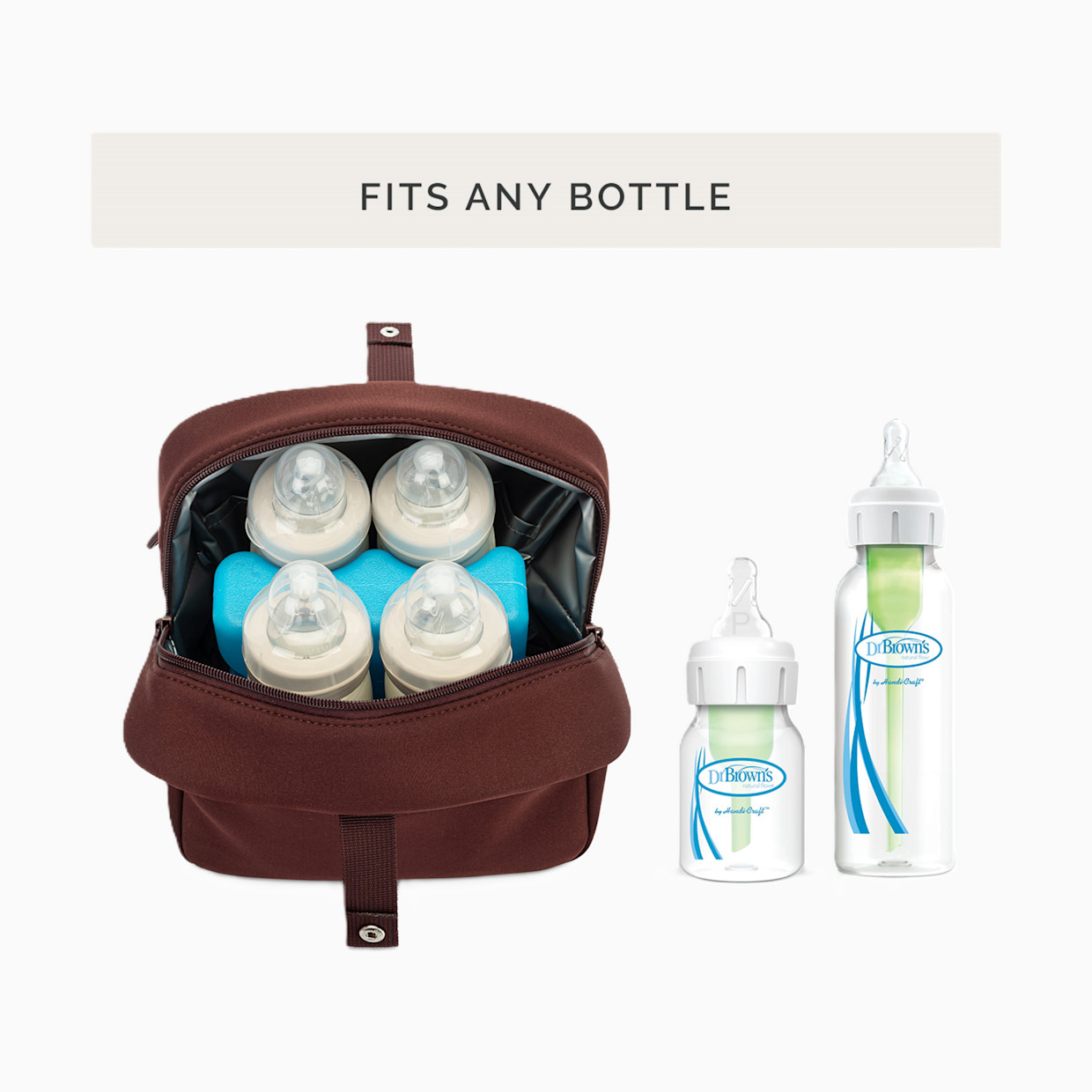 Parker Baby Co. Drift Neoprene Bottle Cooler - Raisin.