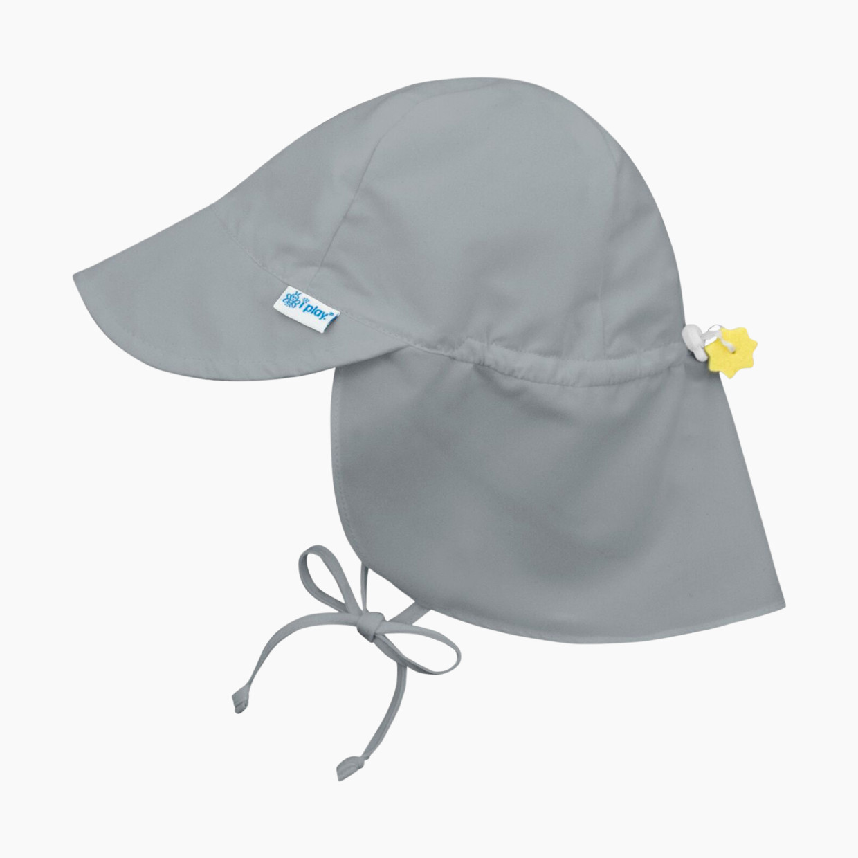 GREEN SPROUTS Flap Sun Protection Hat - Grey, 0-6 Months.