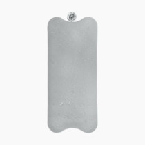 Ubbi Cushioned Non-Slip Bath Mat for Baby, Powerful Suction Cups, Baby Bathtub Time Essentials, Gray