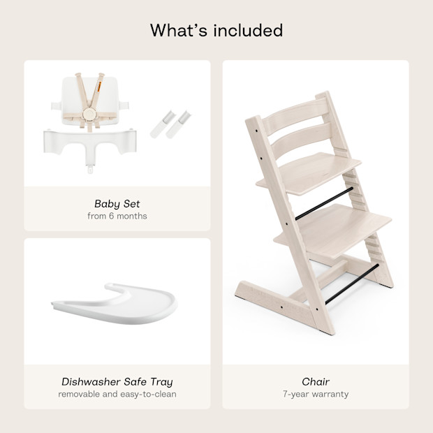 Stokke Tripp Trapp High Chair² + Tray Bundle.