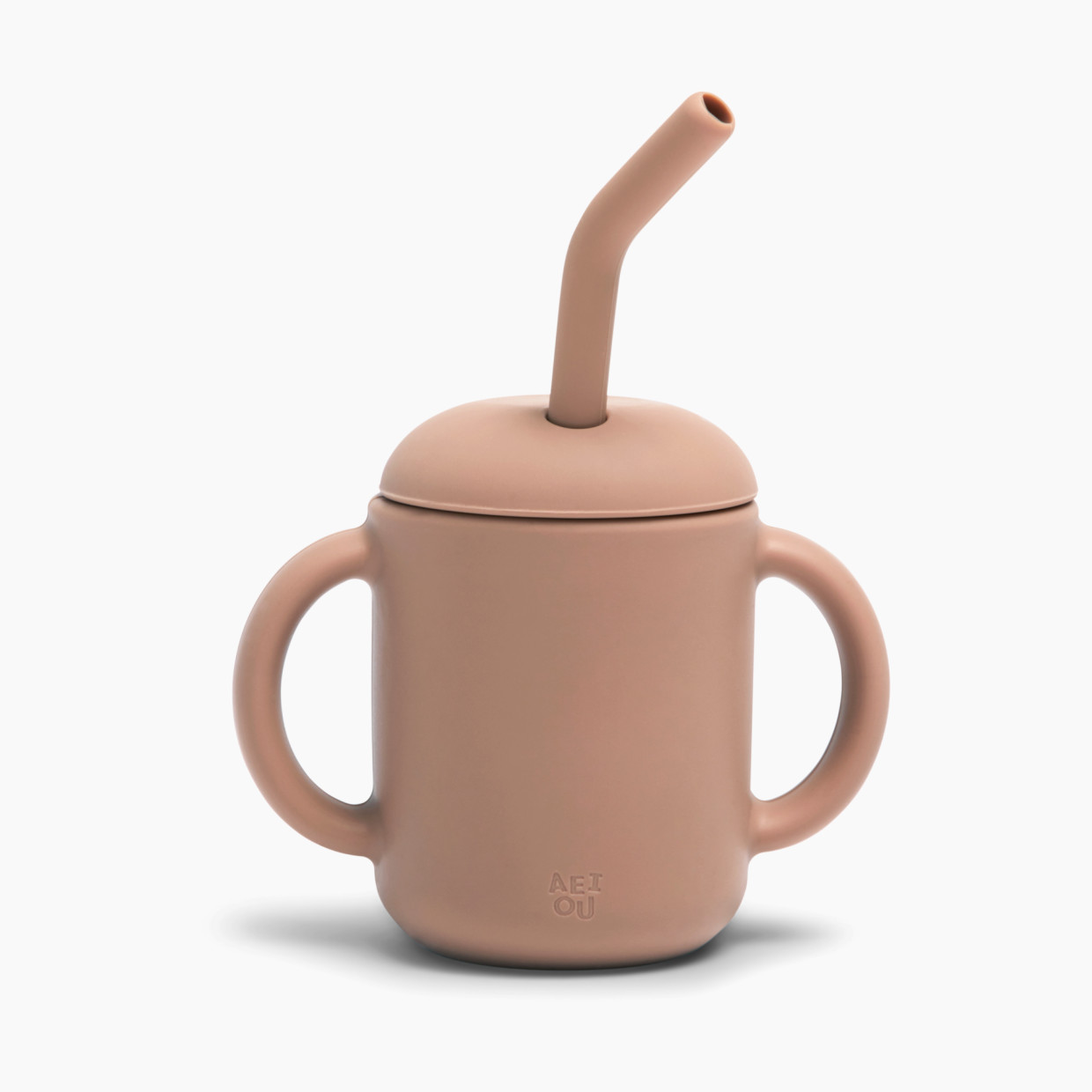 AEIOU Sippy Cup with Straw - Clay.