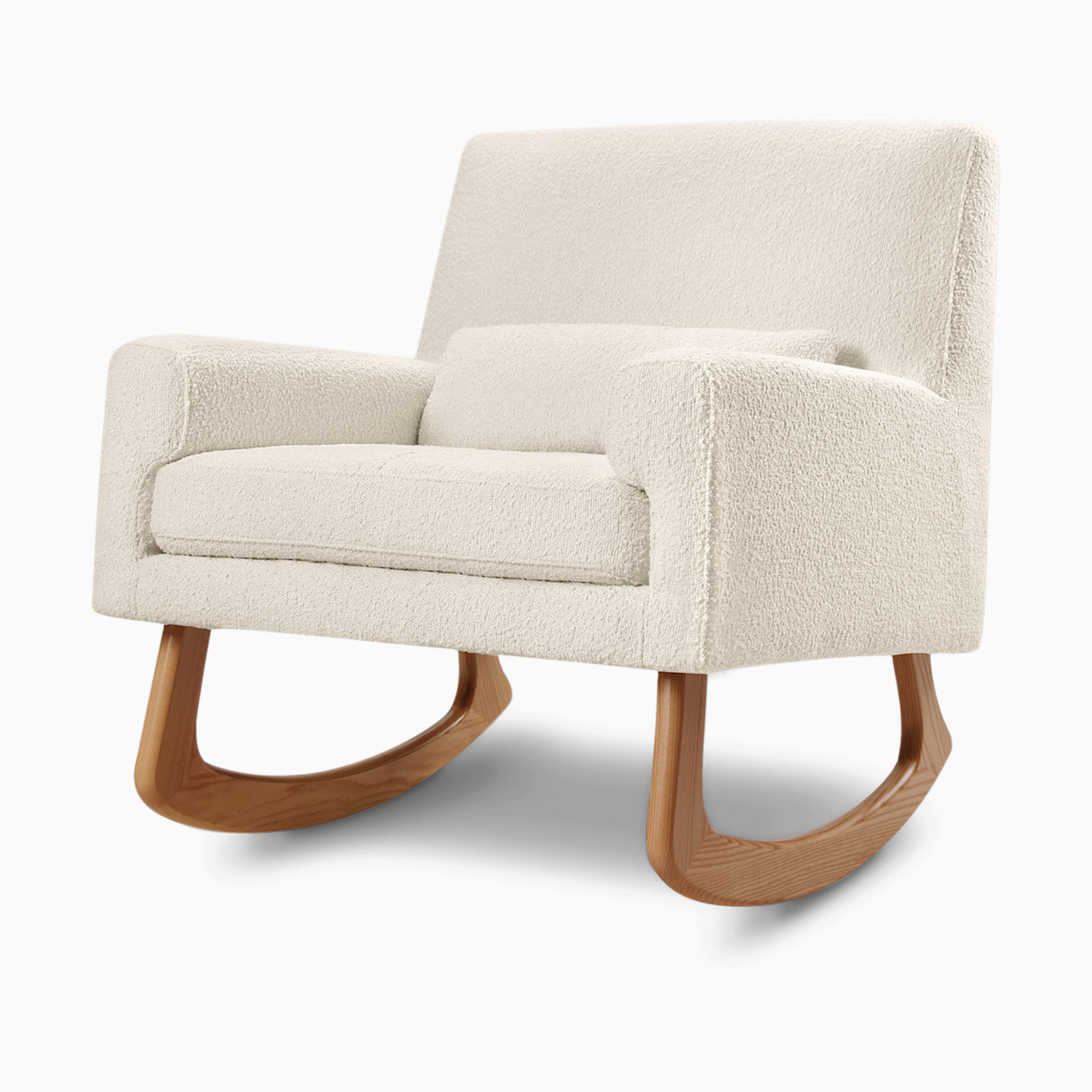 Nursery Works Sleepytime Rocker - Ivory Boucle/Light Legs.