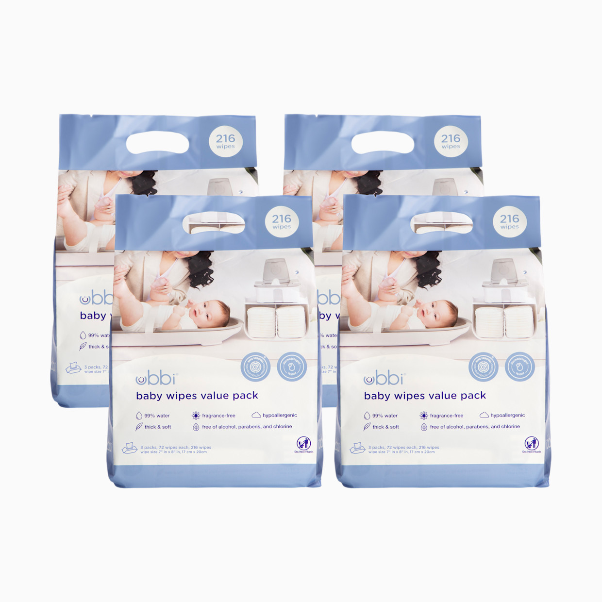 Ubbi Baby Wipes - 864 Count.