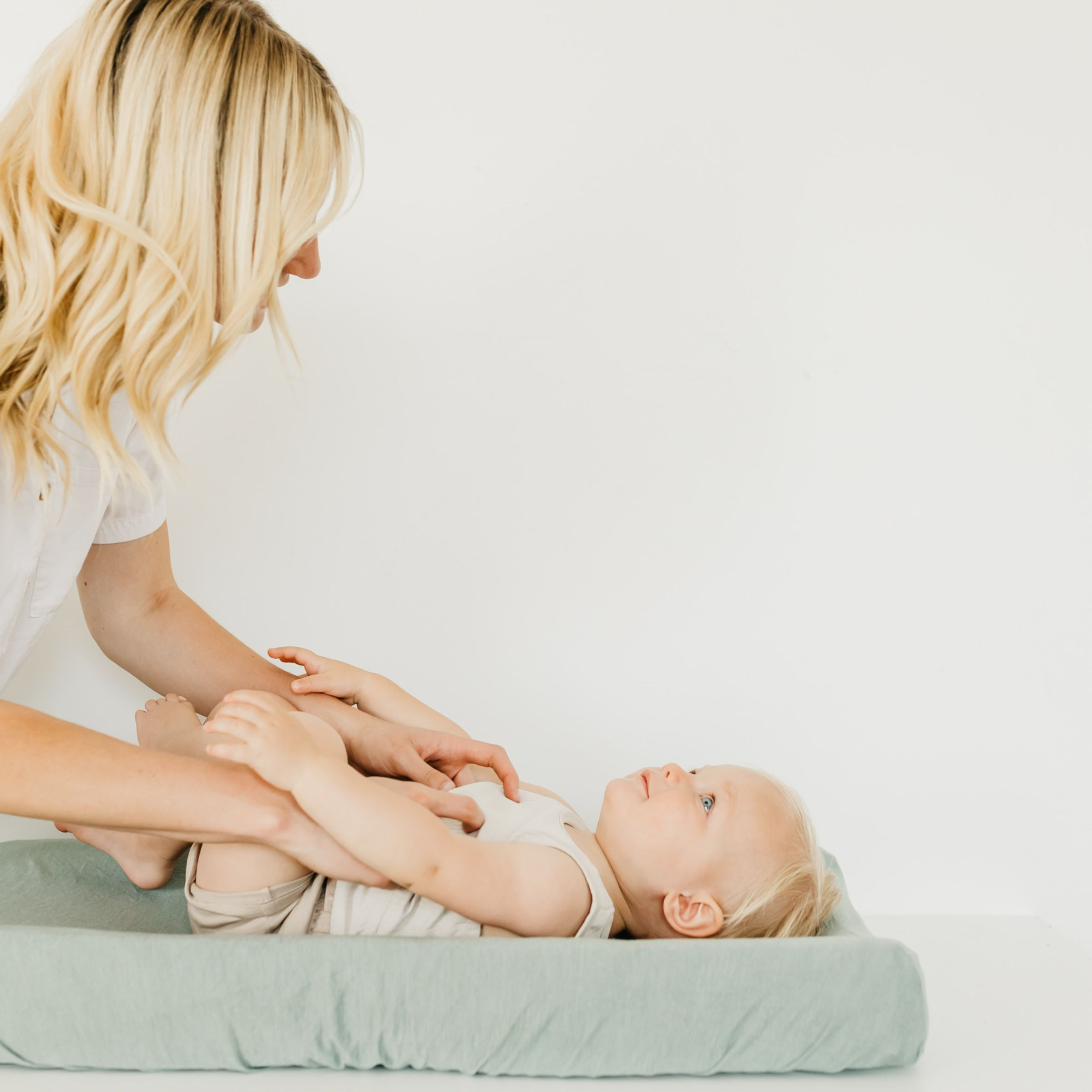 Copper Pearl Premium Knit Diaper Changing Pad Cover.