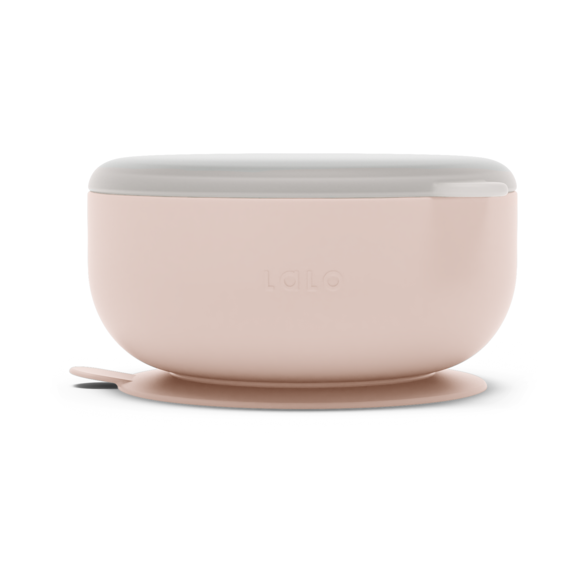 Lalo Suction Bowl + Lid - Grapefruit.