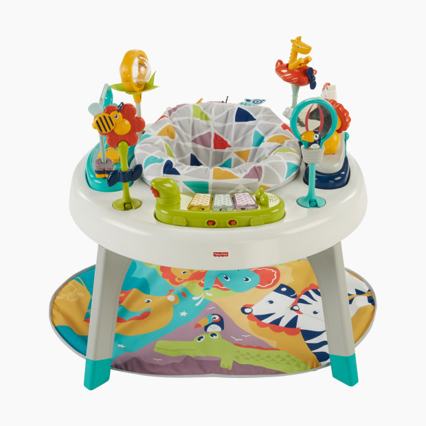 Fisher-Price 3-in-1 Sit-to-Stand Activity Center - Spin 'N Play Safari.