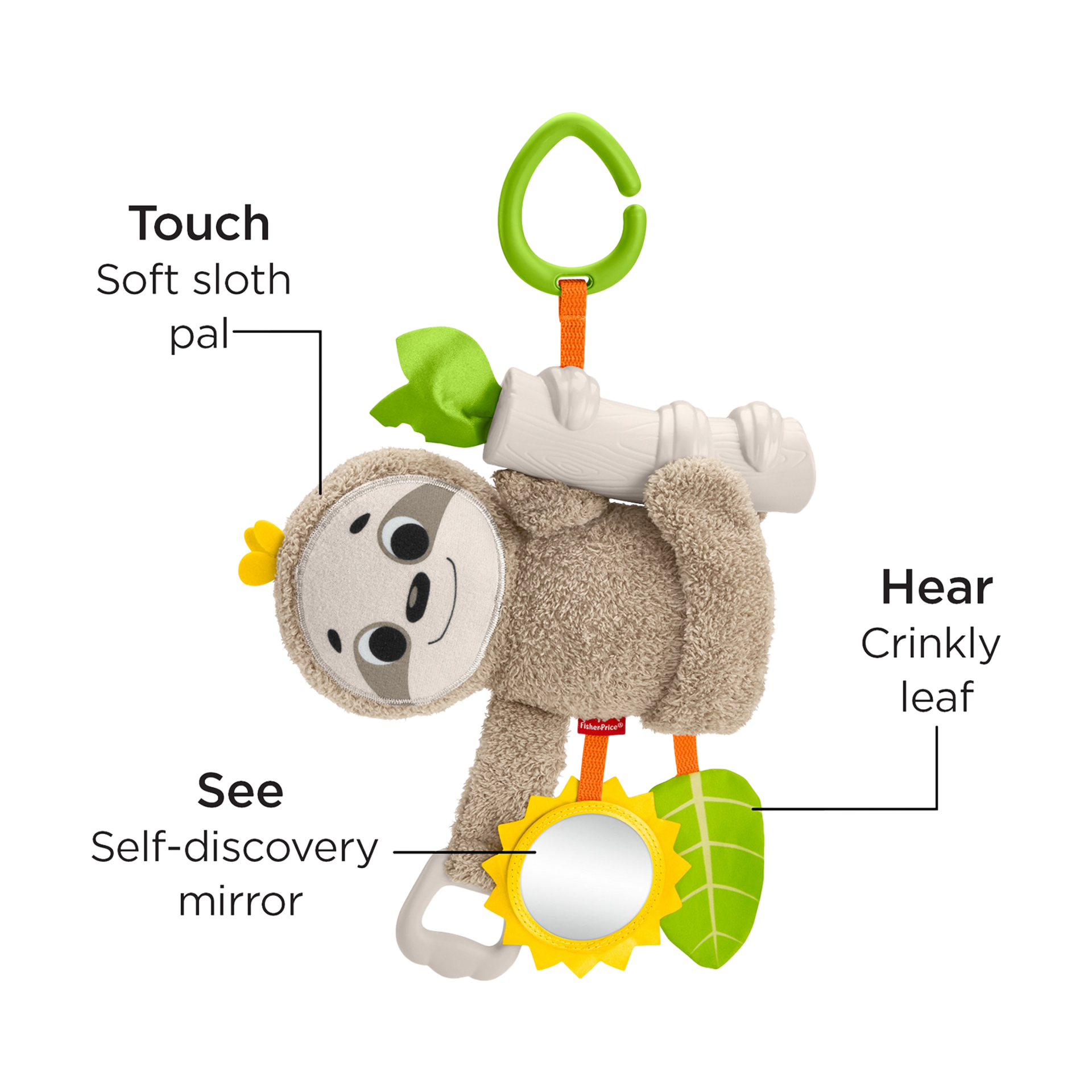 Fisher-Price Slow Much Fun Stroller Sloth.