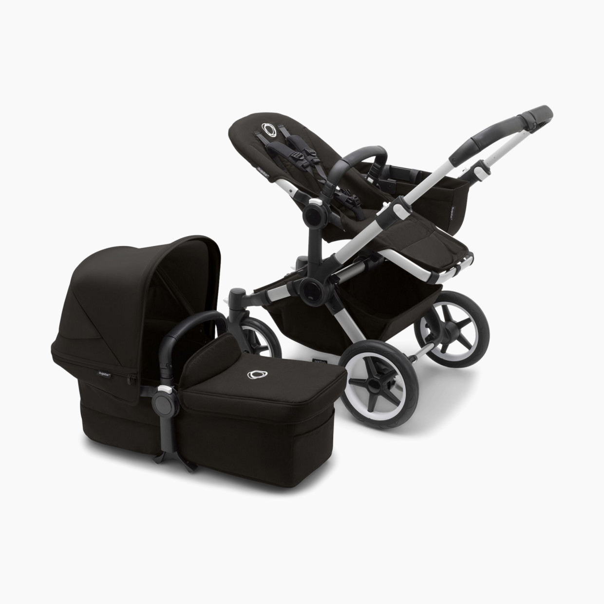 Bugaboo Donkey5 Mono Complete Stroller - Aluminum/Black/Core Collection.
