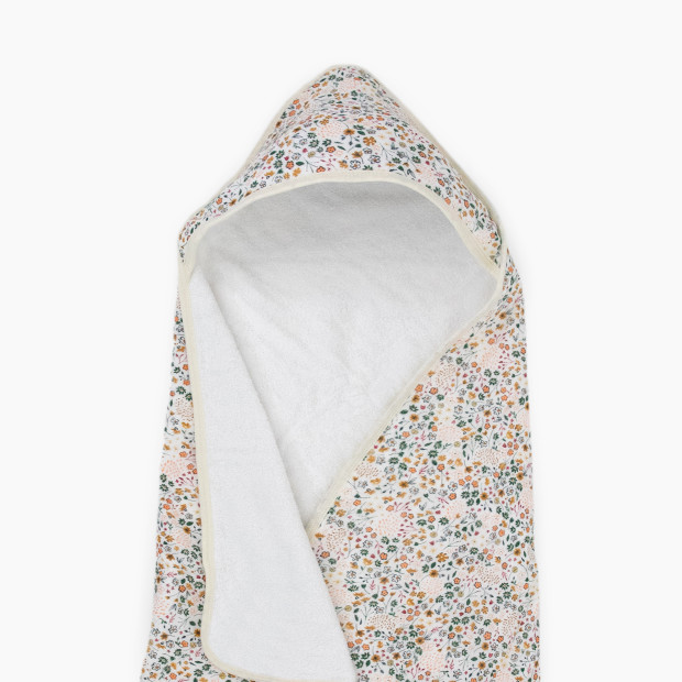 Little Unicorn Cotton Muslin & Terry Infant Hooded Towel - Pressed Petals.