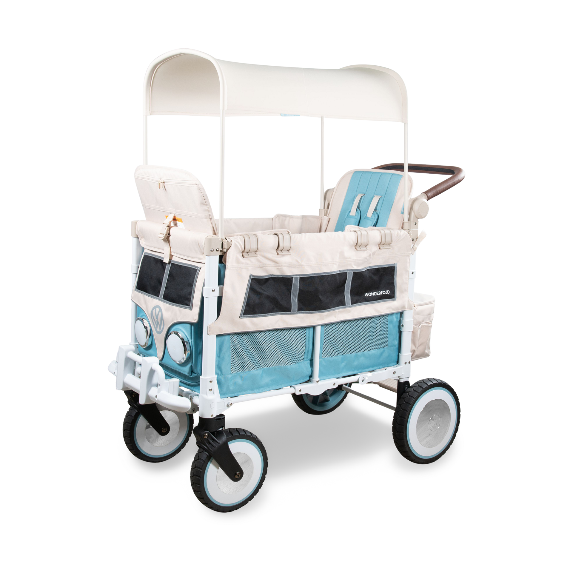 WonderFold Wagon VW Edition Quad Stroller Wagon (2 Seater).