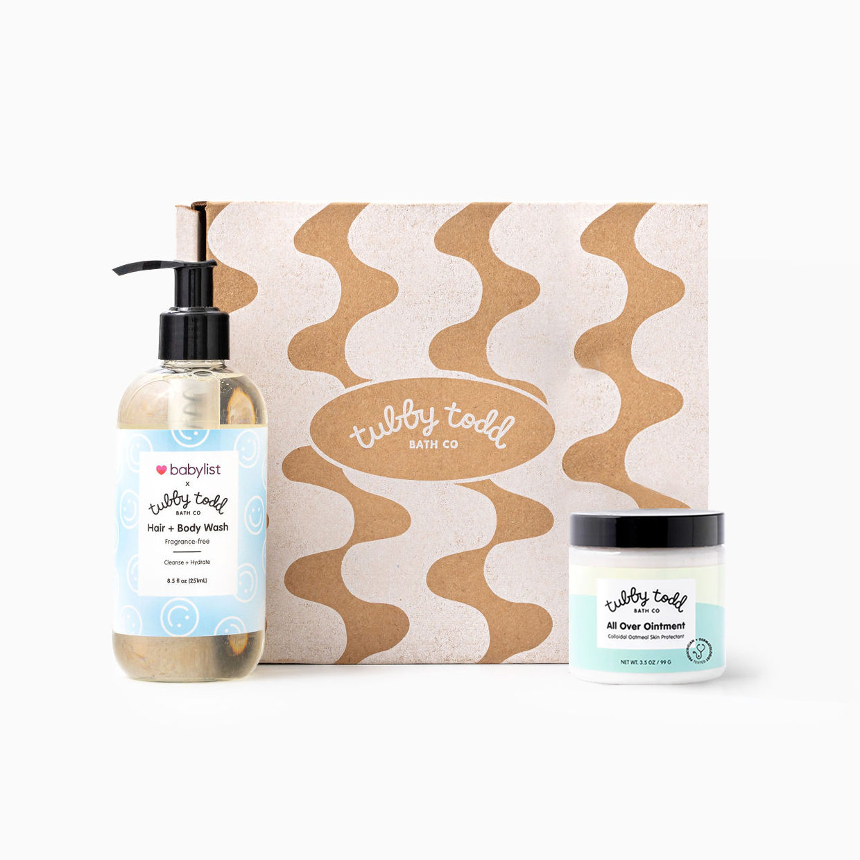 Tubby Todd Tubby Todd x Babylist Skincare Basics Gift Set - Fragrance Free.