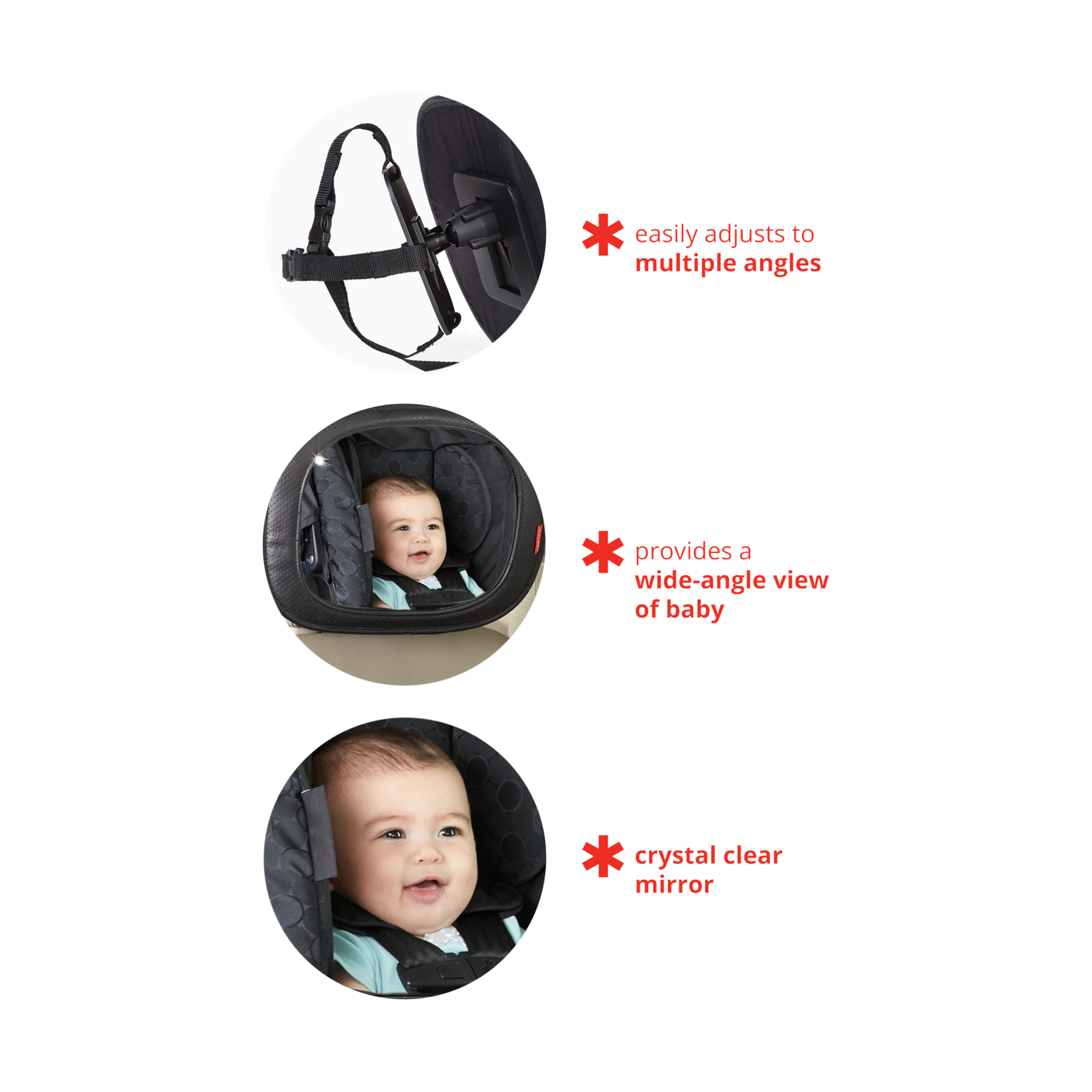 Skip Hop Style Driven Backseat Mirror - Tonal Chevron.