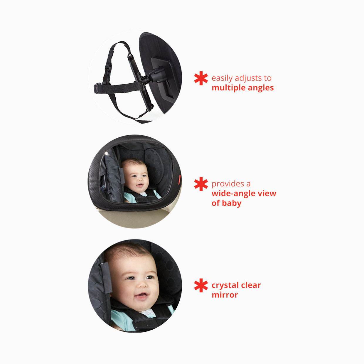 Skip Hop Style Driven Backseat Mirror - Tonal Chevron.