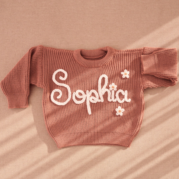 Personalized Baby Name Sweater.