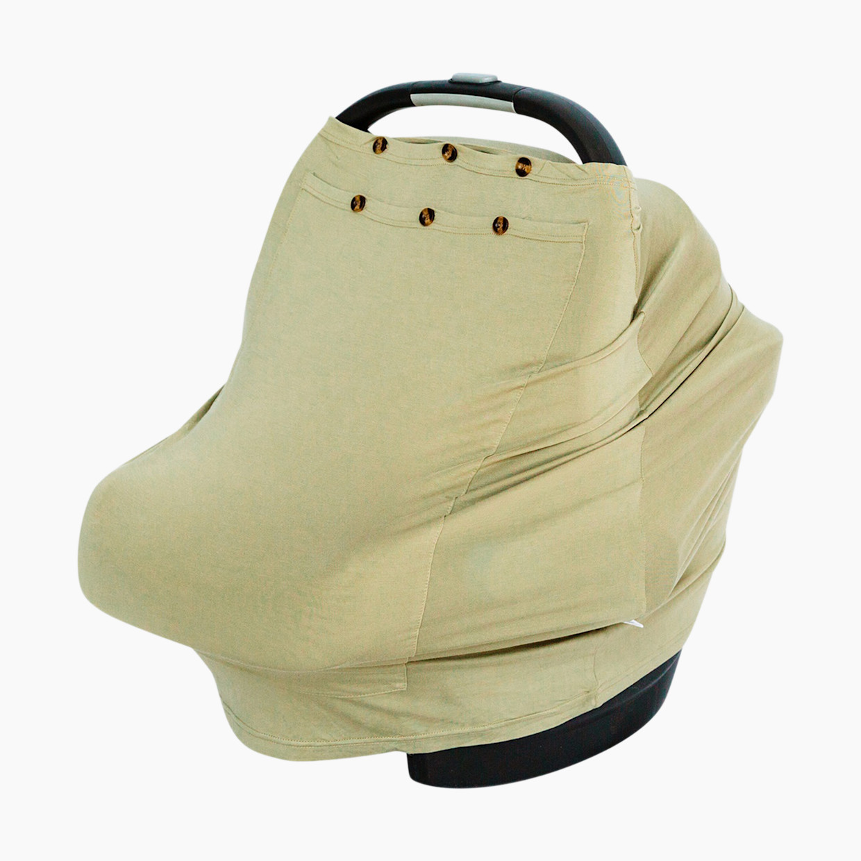 Snuggle Shield LUXE Protection Bamboo Rayon Multi-Use Antimicrobial Air Filtering Infant Cover - Moss Green, Os.