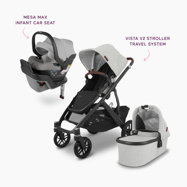UPPAbaby MESA MAX Infant Car Seat & VISTA V2 Stroller Travel System - Anthony.