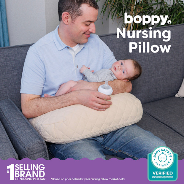 Boppy Boppy x Babylist Nursing Pillow with Luxe Fabric Cover.