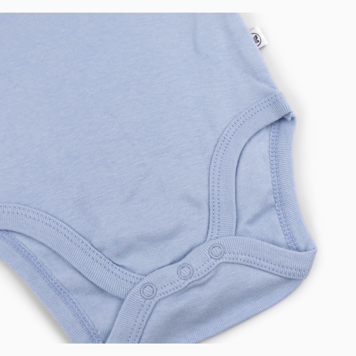 Honest Baby Clothing 5-Pack Organic Cotton Long Sleeve Bodysuit - Ombre Blues, 0-3 M.