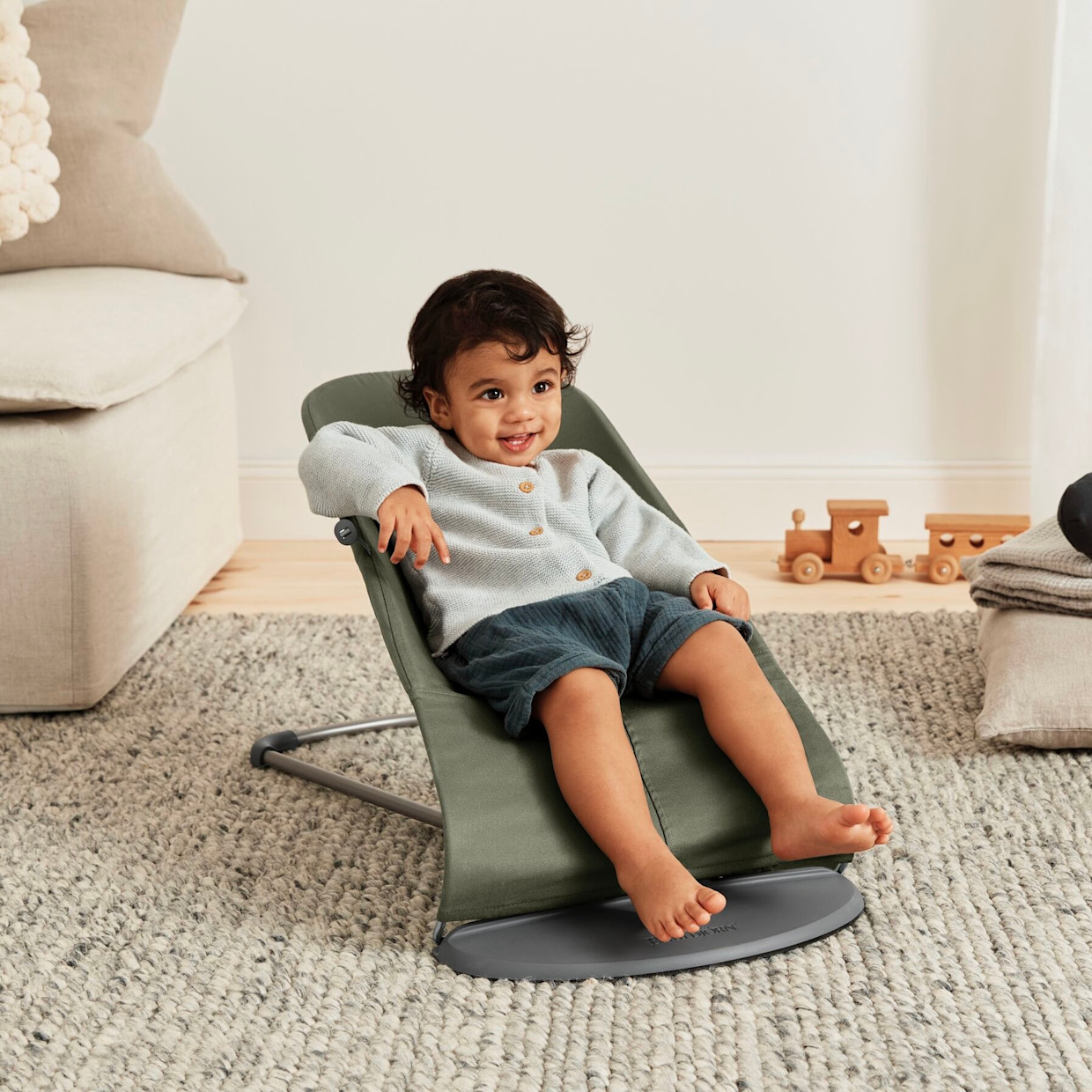 BabyBjörn Bouncer Bliss - Dark Green.