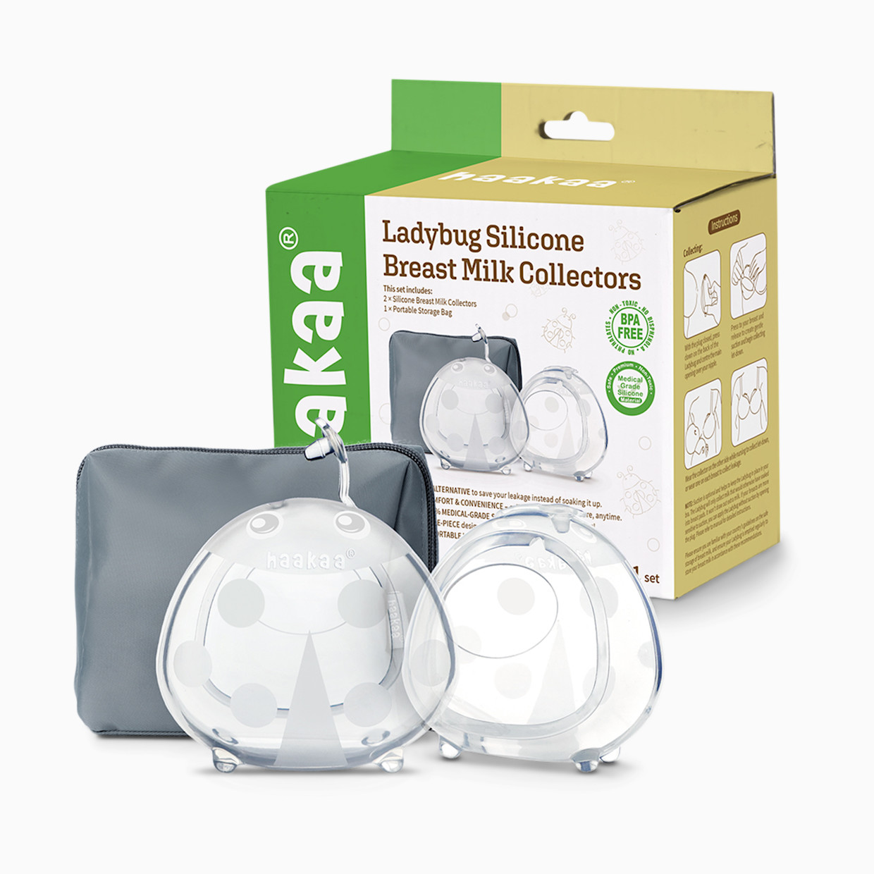 Haakaa Ladybug Silicone Milk Collector - 2.