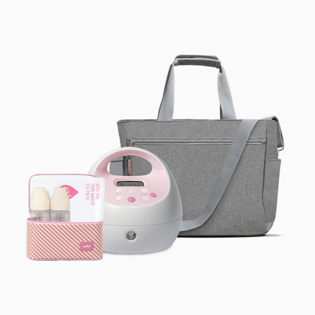Spectra S2 Plus Electric Breast Pump with Tote Bag and Accessories.