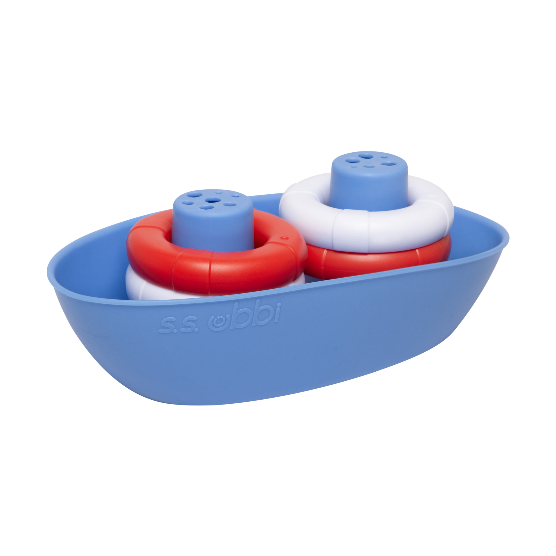 boat and buoys bath toy