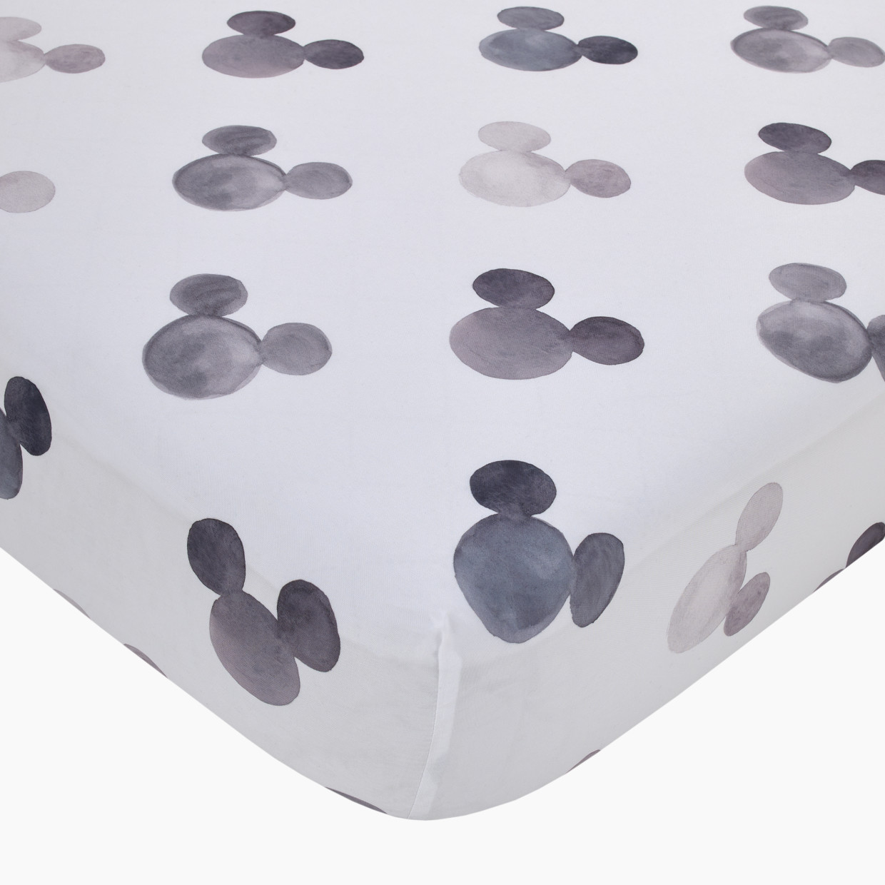 NoJo Baby Nursery Fitted Crib Sheet - Watercolor Mickey Mouse.