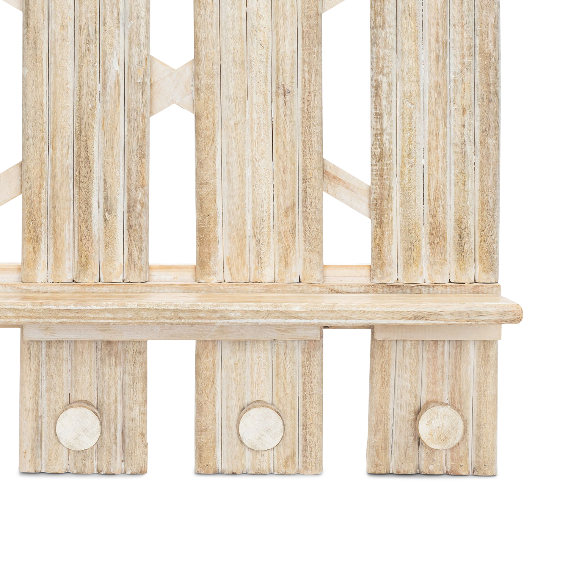 Crane Baby Wooden Fence Wall Shelf.