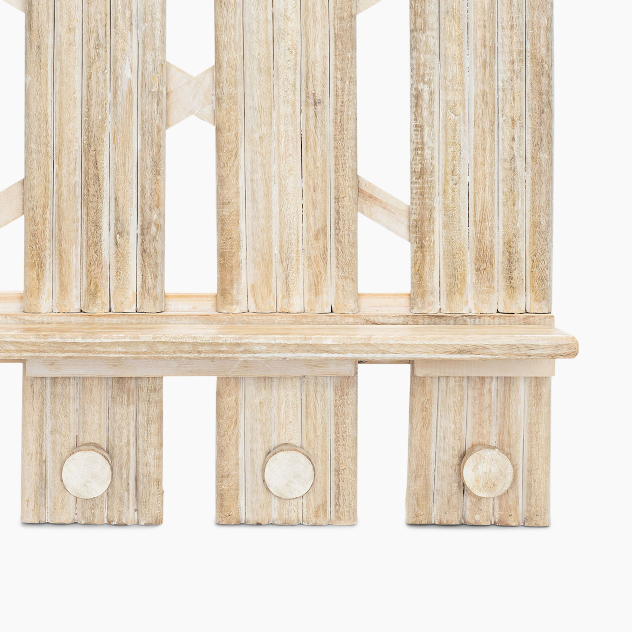 Crane Baby Wooden Fence Wall Shelf.