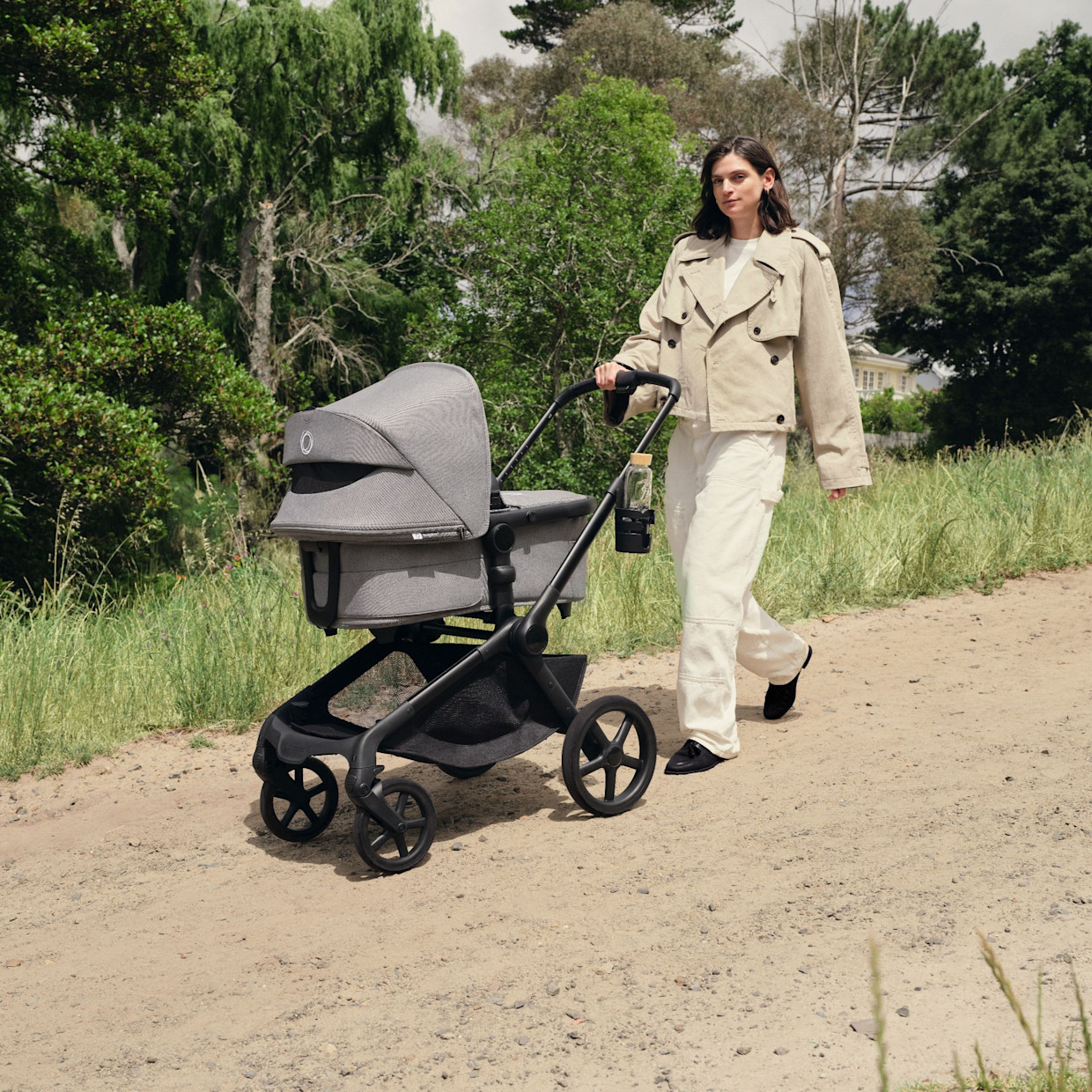 Bugaboo Kangaroo Stroller - Moon Grey.