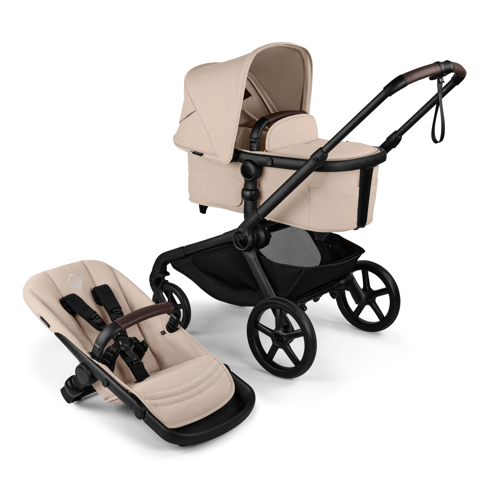 Bugaboo Kangaroo bassinet and seat stroller black base - $1,199.00.