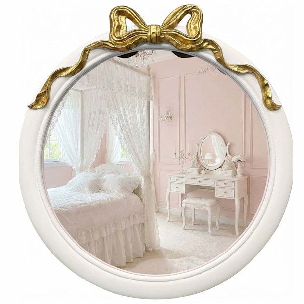 French Country Round Vanity Mirror.