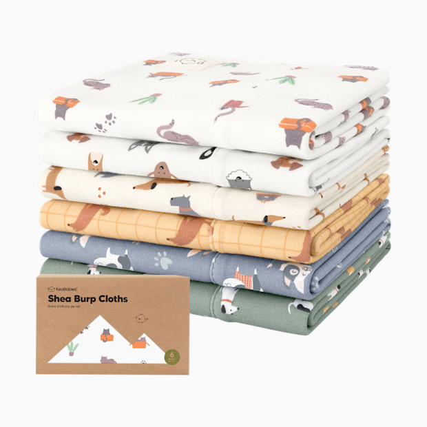 KeaBabies Shea Burp Cloths (6 Pack).