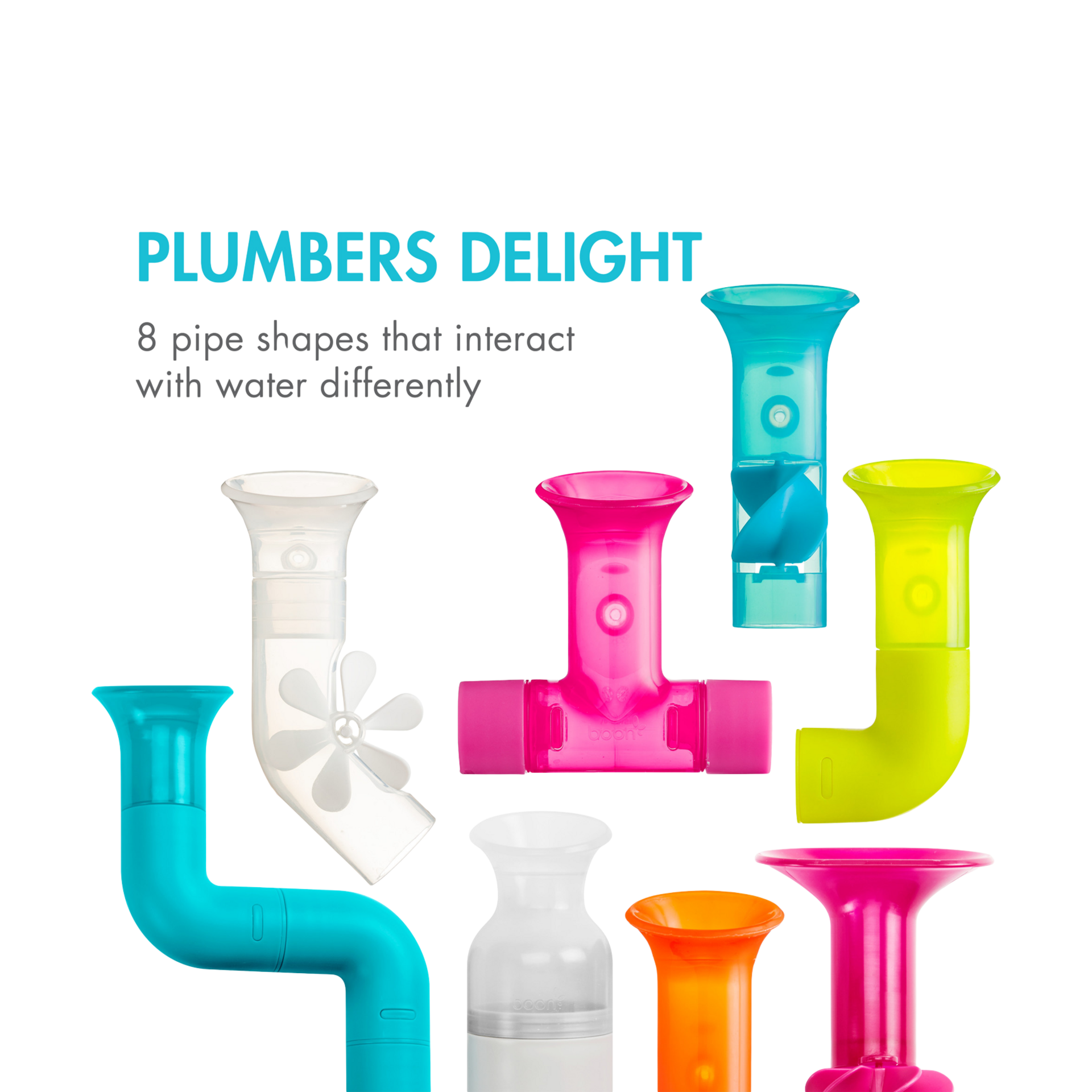 Boon 13-Piece Building Bath Toy Set.