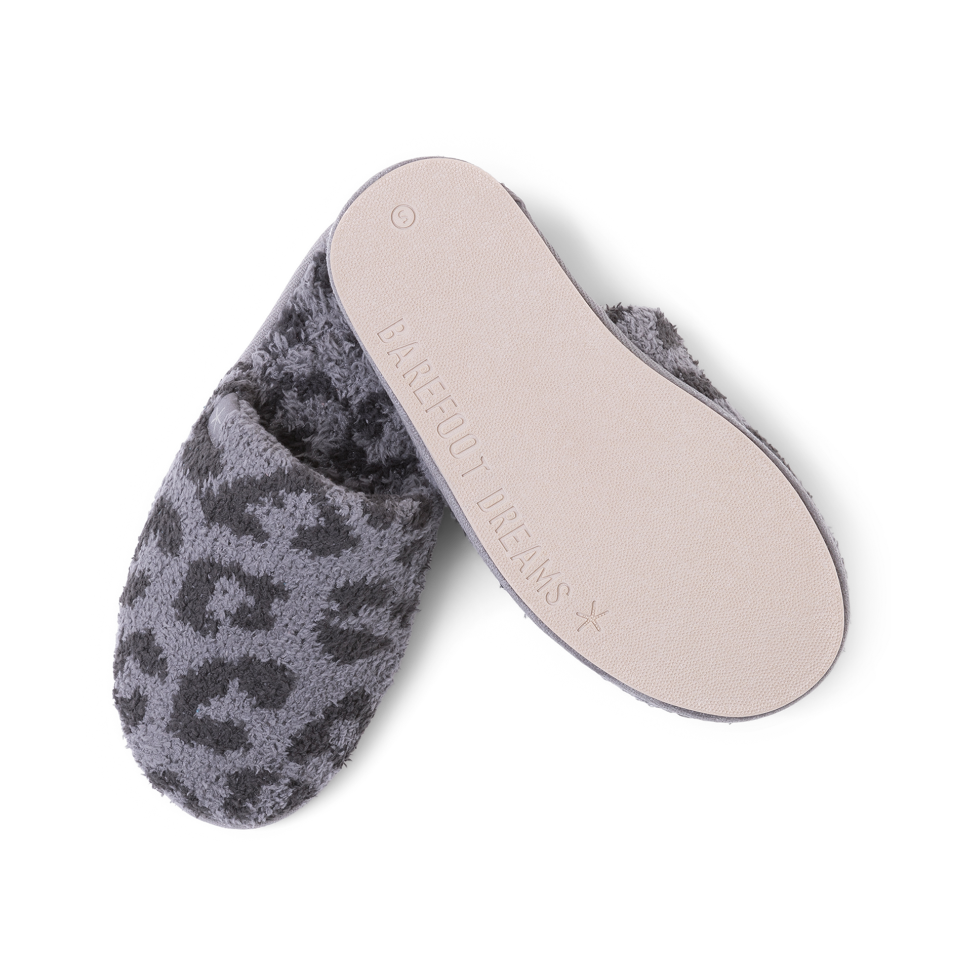 Barefoot Dreams CozyChic Barefoot in the Wild Slipper - Graphite/Carbon, S.