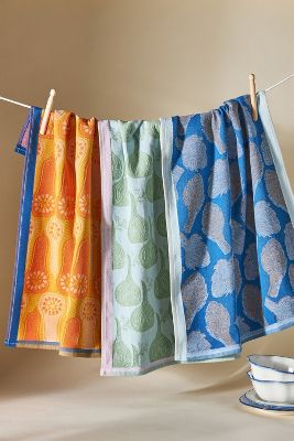 Anthropologie Leva Jacquard Dish Towels.