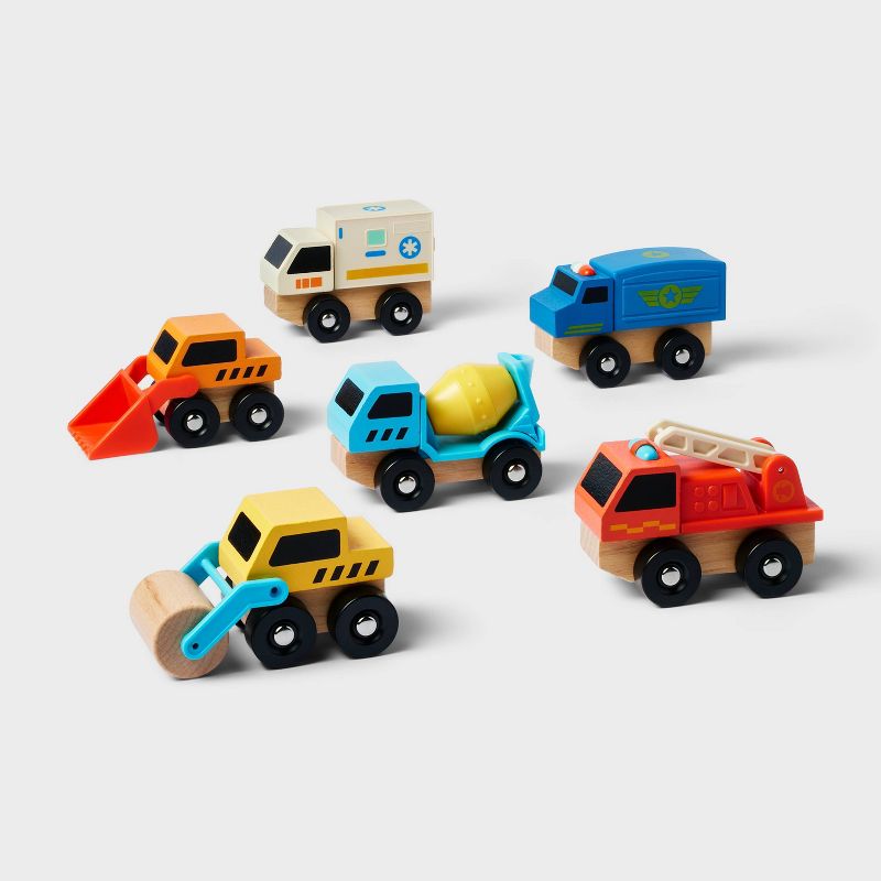 Gigglescape Wooden Vehicle Set .