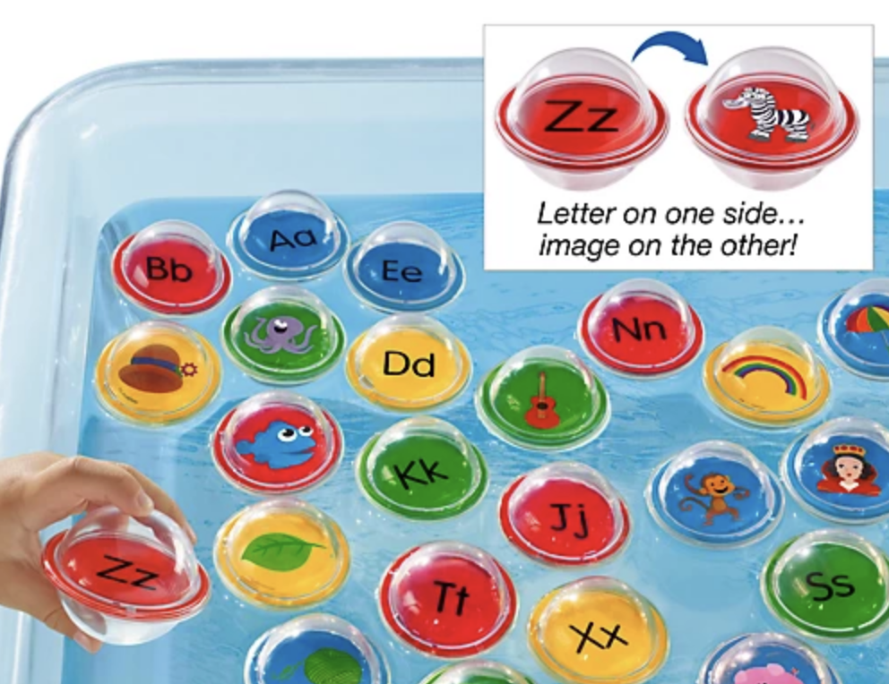 Float & Find Alphabet Bubbles.