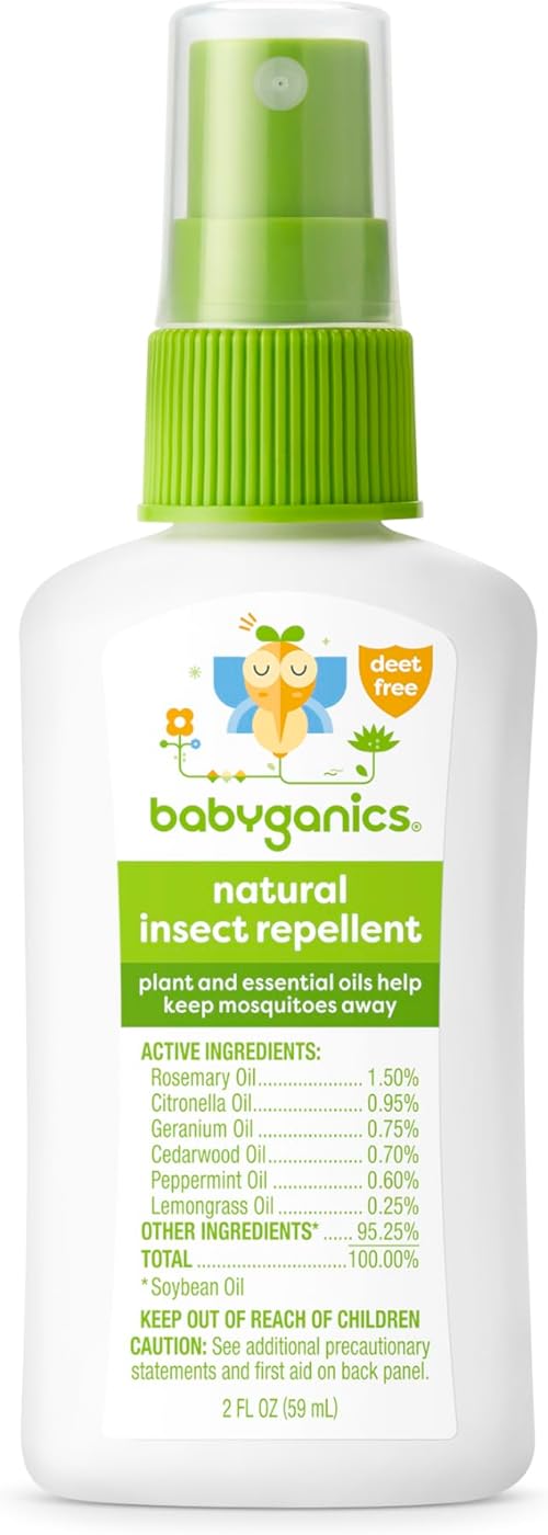 Babyganics Insect Spray Made with Plant and Essential Oils.