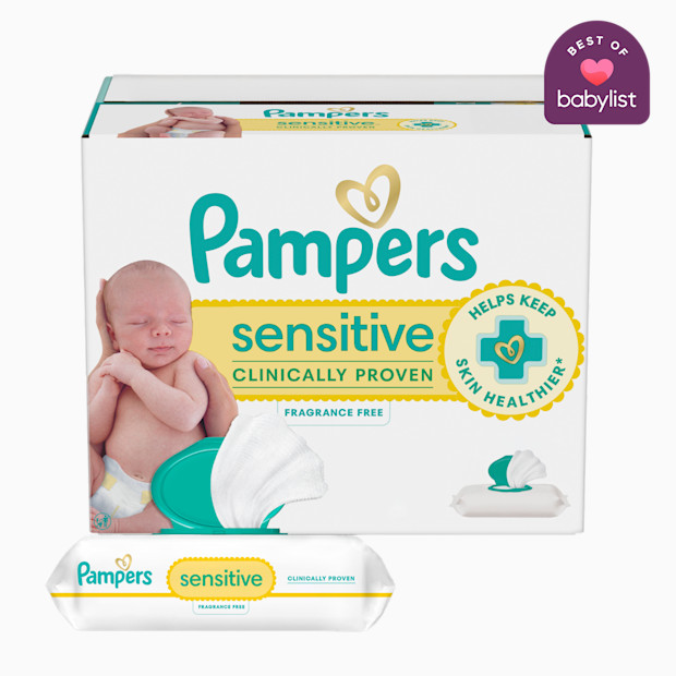 Pampers Sensitive Baby Wipes.