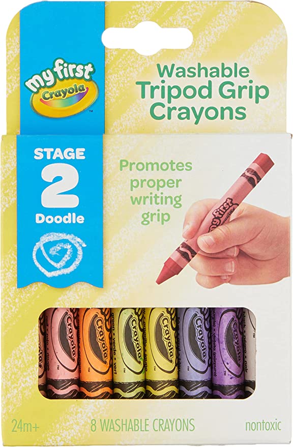 Crayola My First Washable Toddler Crayons.
