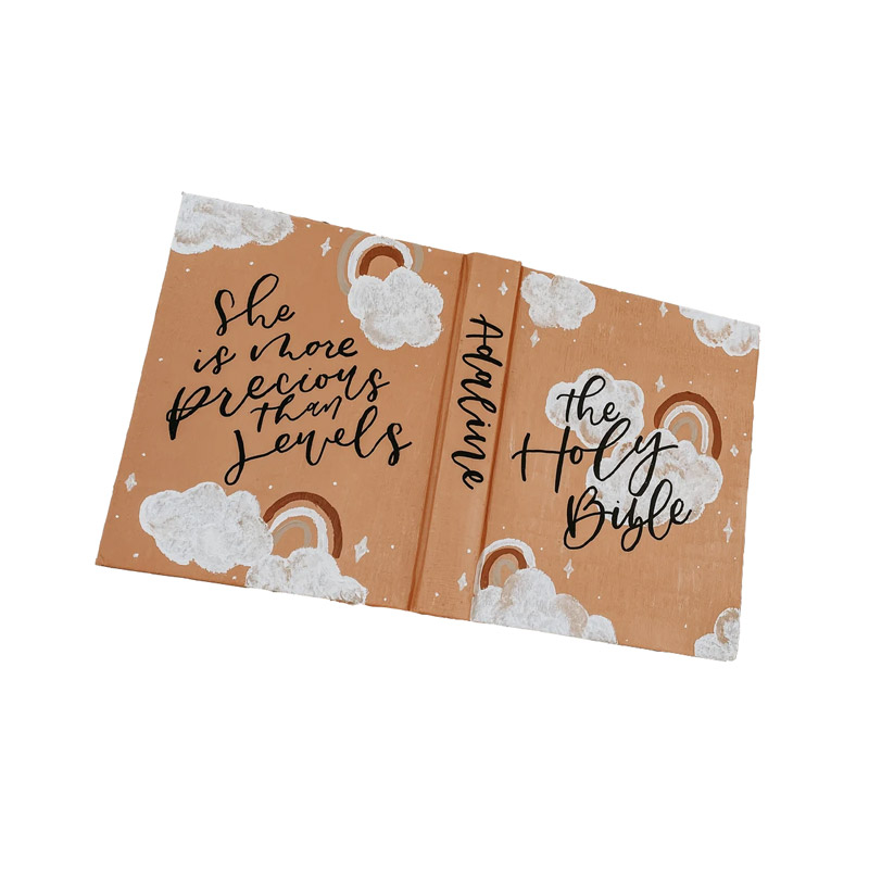 ByMorganElise Personalized Baptism Baby Bible Offer.
