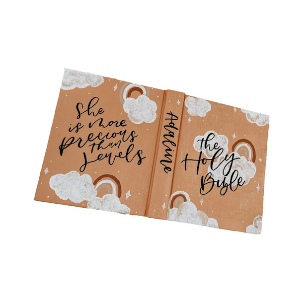 ByMorganElise Personalized Baptism Baby Bible Offer.