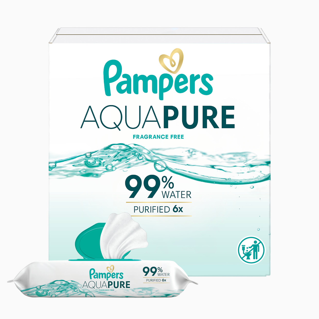 Pampers Aqua Pure Baby Wipes - 448.