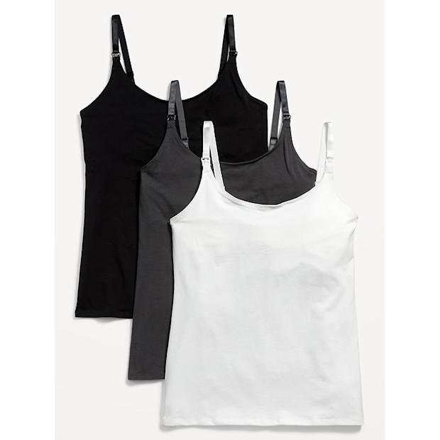 Old Navy First Layer Nursing Cami Top 3-Pack.
