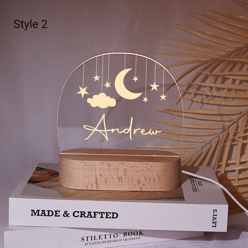 US Qiang Custom Moon and Star Nightlight.